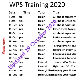 WPS Training Oct-Dec 2020